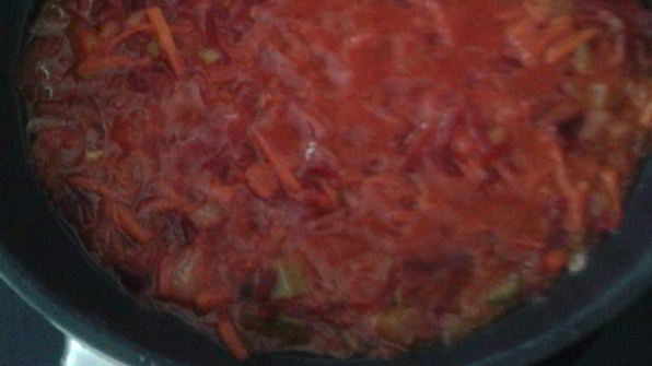 постный борщ с опятами