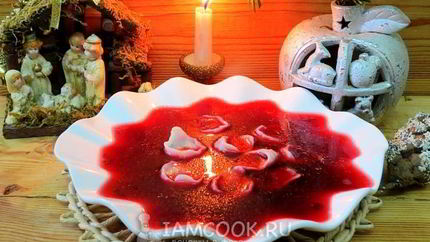 Старопольский борщ с ушками