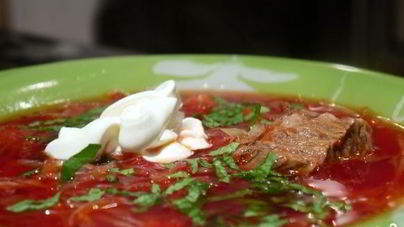 Вкусный борщ с говядиной