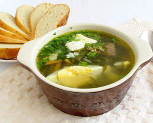 Вкусный борщ со щавелем