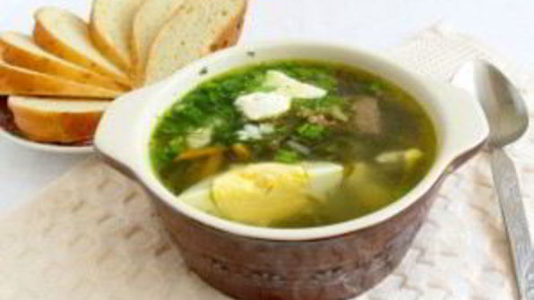 вкусный борщ со щавелем