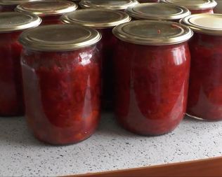 Заправка для борща на зиму с капустой