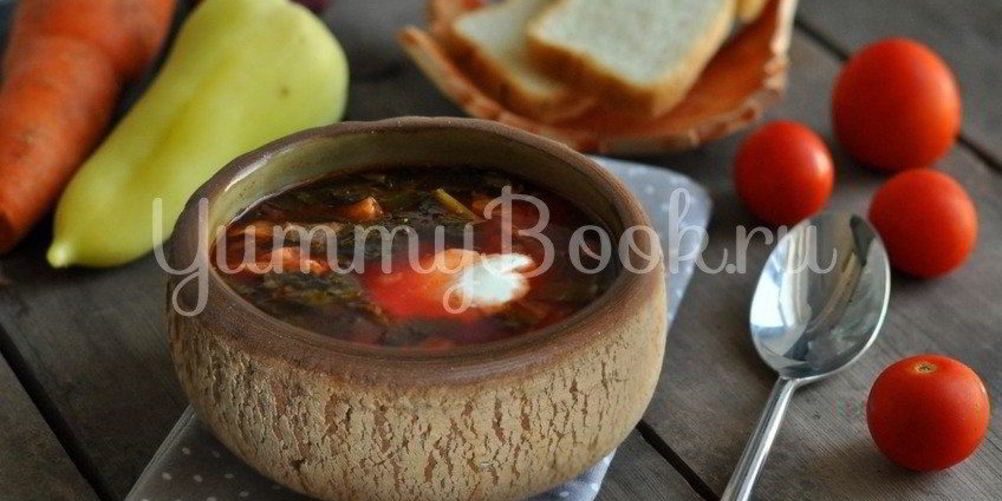 Рецепт зеленый борщ в мультиварке