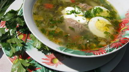 Зеленый борщ