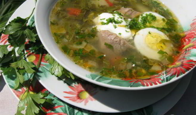 Зеленый борщ