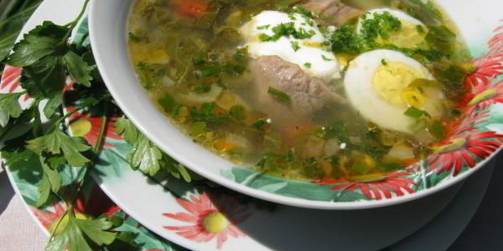 Рецепт зеленый борщ