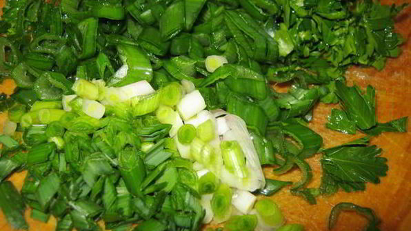 зеленый борщ