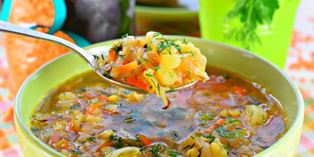 Рецепт чечевичный суп с квашеной капустой