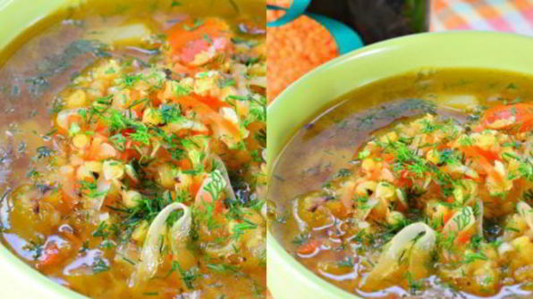 чечевичный суп с квашеной капустой