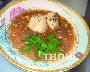 Суп с мясом