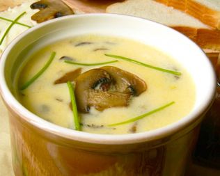 Суп с плавленным сыром