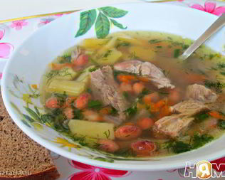 Фасолевый суп в мультиварке