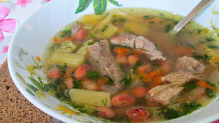 Фасолевый суп в мультиварке