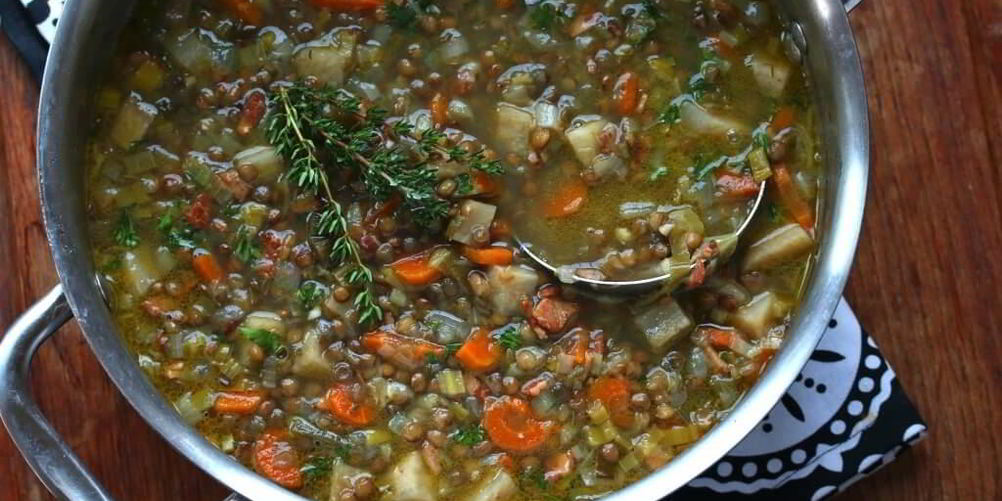 Рецепт французский суп из чечевицы