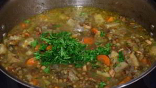 французский суп из чечевицы