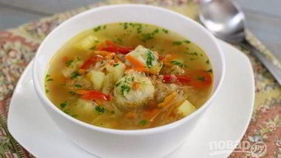 Фрикадельки из фарша в суп