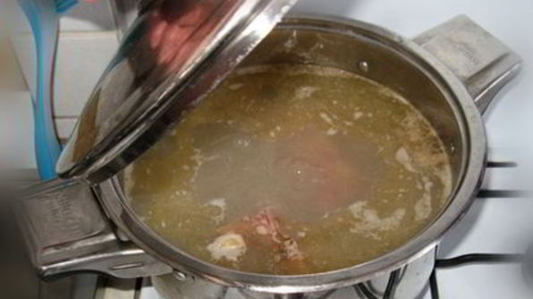 гороховый суп с копченостями