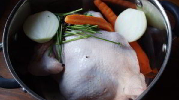 густой куриный суп со сливками