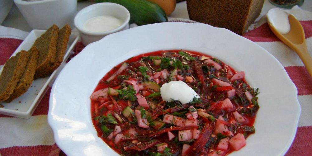 Рецепт холодник из свеклы