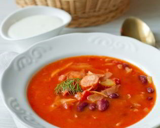 Колбасный суп