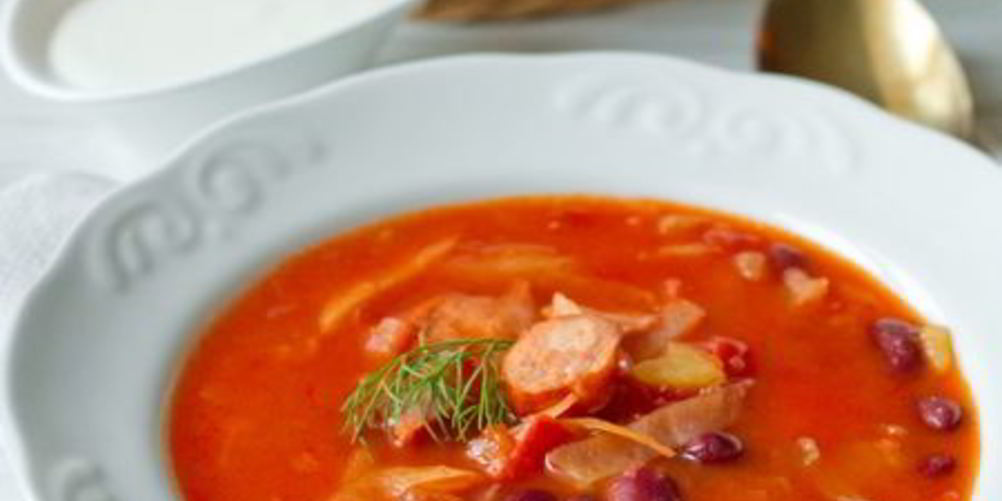 Рецепт колбасный суп