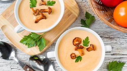 Крем-суп из лисичек