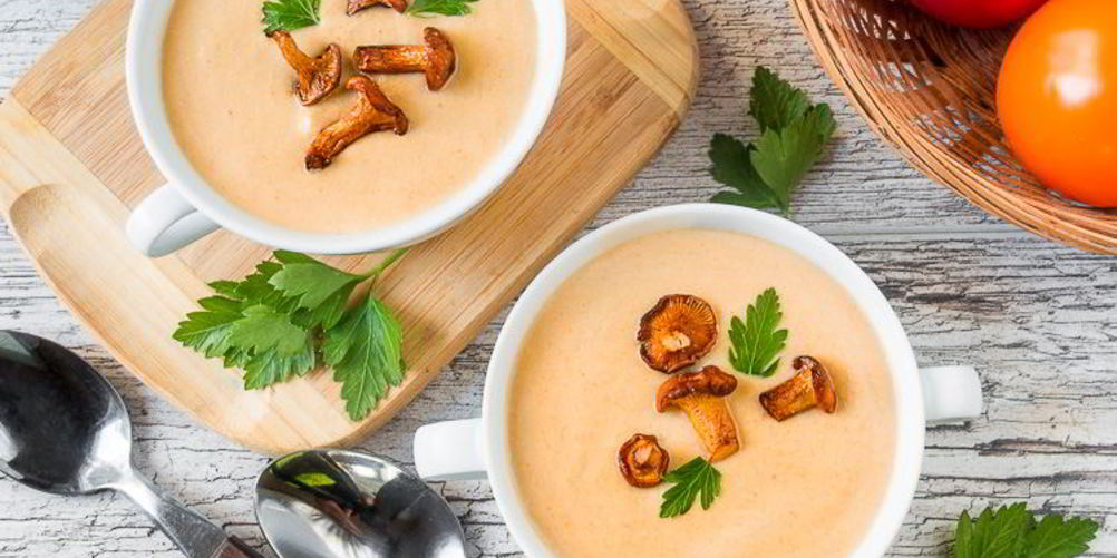 Рецепт крем-суп из лисичек