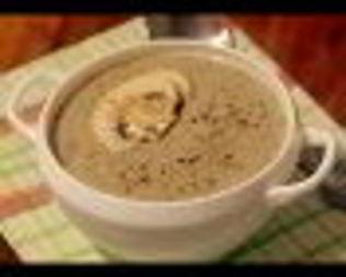 Крем-суп из шампиньонов и белых грибов