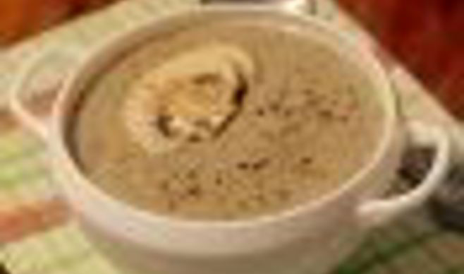 Крем-суп из шампиньонов и белых грибов