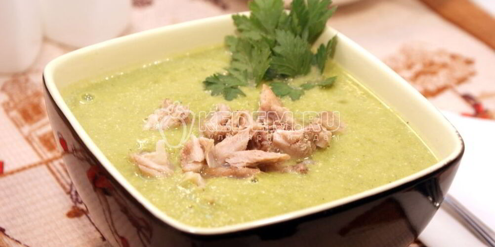 Рецепт крем-суп из зеленого горошка и брокколи