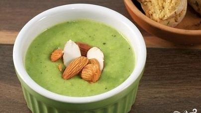 Крем-суп из зеленого горошка