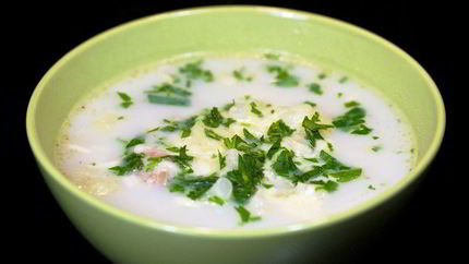 Куриный суп с цветной капустой