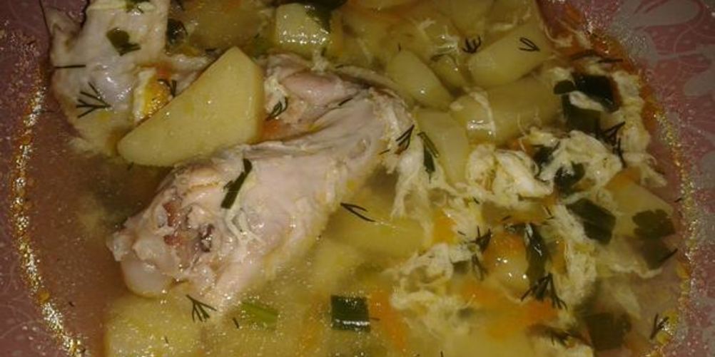 Рецепт куриный суп с яйцом