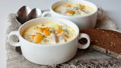 Куриный суп со сливками