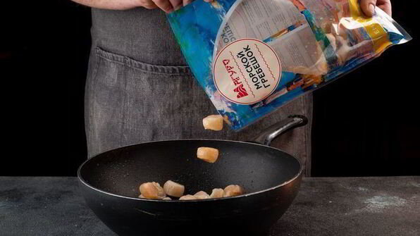 легкий суп с морскими гребешками и шиитаке