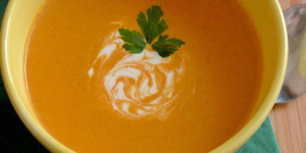 Рецепт морковный крем-суп с гренками
