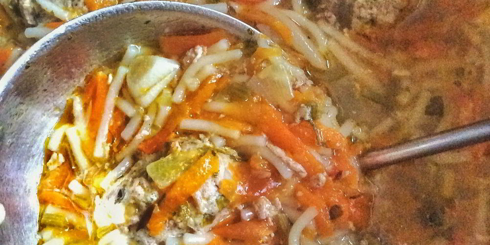 Рецепт наваристый суп с говяжьими тефтелями