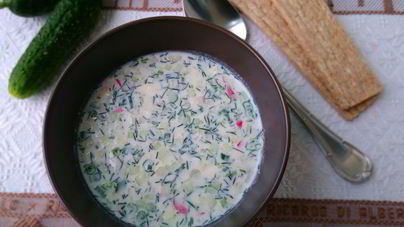 Окрошка на кефире