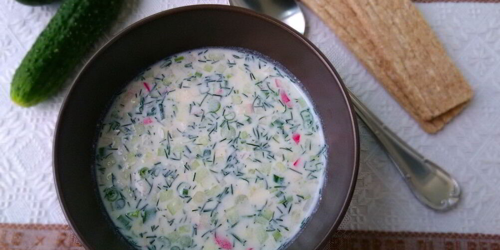 Рецепт окрошка на кефире