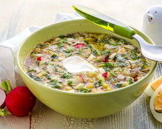 Окрошка на квасе