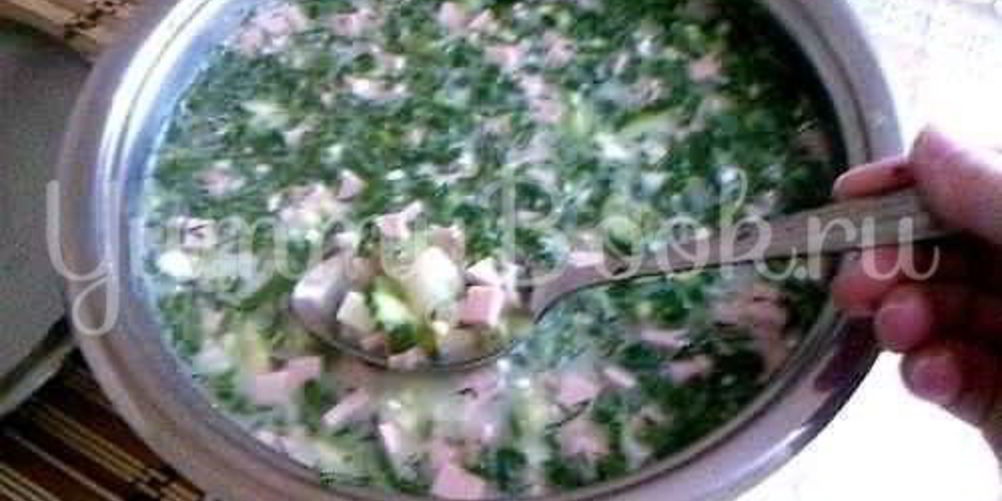 Рецепт окрошка на сыворотке