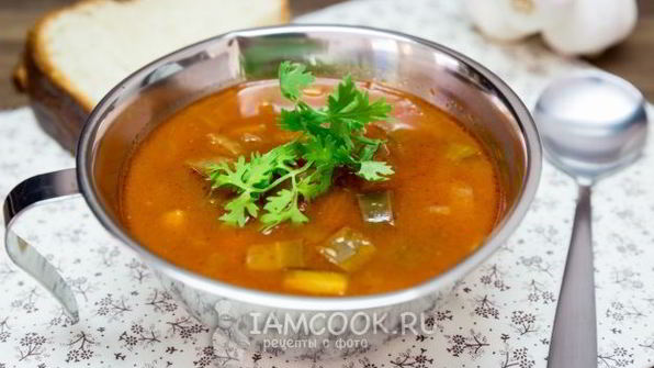постный суп с баклажанами и нутом
