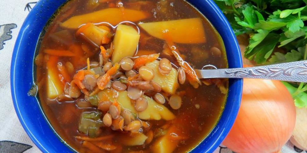 Рецепт постный суп с чечевицей