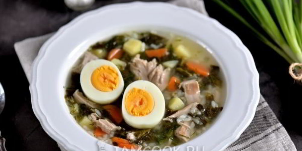 Рецепт щавелевый суп с курицей