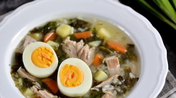 щавелевый суп с курицей