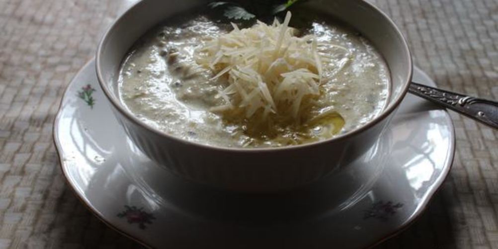 Рецепт сливочный крем-суп с цуккини и шампиньонами
