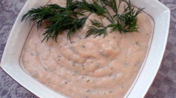 сливочный суп из лосося