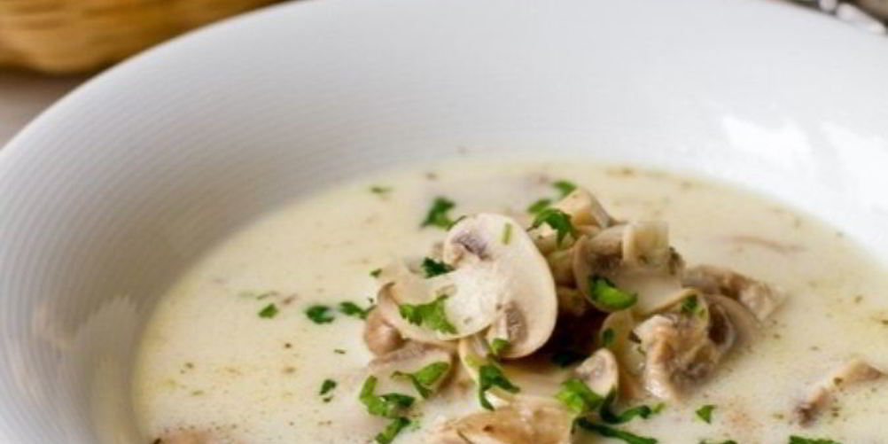 Рецепт сливочный суп с грибами