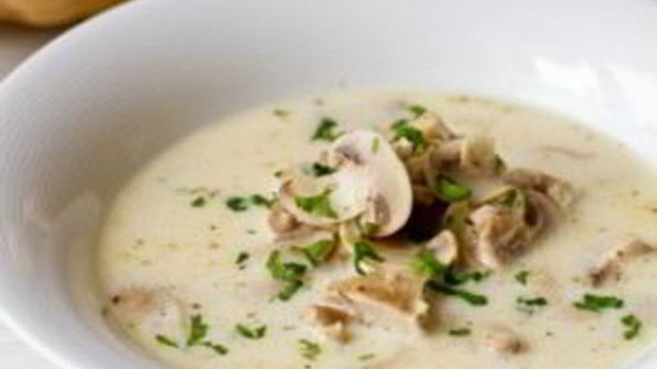 сливочный суп с грибами