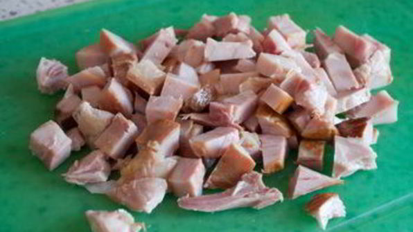 сливочный суп с копченой курицей